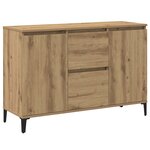 vidaXL Buffet chêne artisanal 102x35x70 cm bois d'ingénierie