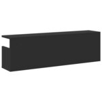 vidaXL Armoire murale 100x20x30 cm noir bois d'ingénierie