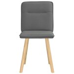 vidaXL Chaises à manger lot de 2 gris foncé tissu