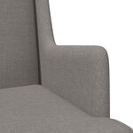 vidaXL Fauteuil Taupe Tissu