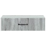 vidaXL Table d'appoint murale 59 x 34 5 x 17 cm Bois d'ingénierie