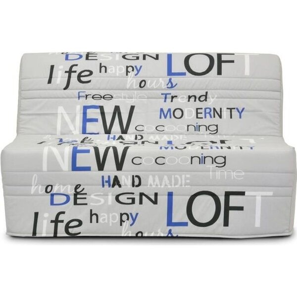 Banquette BZ - Tissu Anthracite - 143 x 97 x 89 cm - Joe