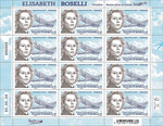 Timbre - Elisabeth Boselli - Première femme pilote de chasse - Lettre Internationale