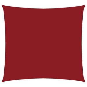 vidaXL Voile de parasol tissu oxford carré 2x2 m rouge