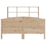 vidaXL Lit bibliothèque sans matelas 140x190 cm bois de pin massif