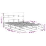 vidaXL Cadre de lit sans matelas 160x200 cm bois massif de pin