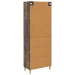 vidaXL Ensemble de Meubles 2 Pièces Chêne fumé 66 x 34 5 x 90 cm