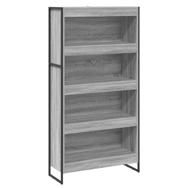 vidaXL Bibliothèque 2 Pièces Gris Sonoma 80 x 30 x 155 cm