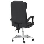 vidaXL Fauteuil de massage inclinable de bureau Noir Similicuir