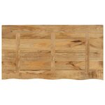 vidaXL Dessus de table 100x60x3 8cm bord vif bois massif manguier brut