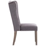 vidaXL Chaise à manger Gris Velours