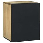 vidaXL Meuble sous lavabo avec porte Marron et Noir 38 x 33.5 x 48 cm
