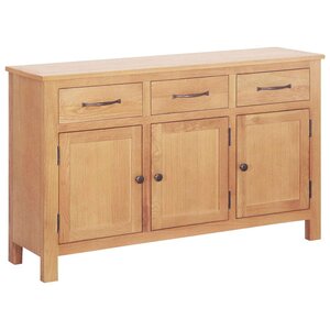 vidaXL Buffet Marron 112 x 33.5 x 70 cm Chêne massif