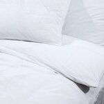 vidaXL Ensemble de housse de couette Blanc 135x200 cm Microfibre
