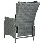 vidaXL Ensemble à manger 9 Pièces avec coussins résine tressée gris clair