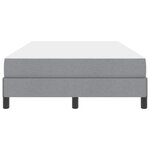 vidaXL Lit à ressorts avec matelas Gris clair 120 x 200 cm tissu