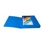 Boite De Classement Exabox Dos 40mm Carte Lustrée - A4 - Bleu - X 8 - Exacompta