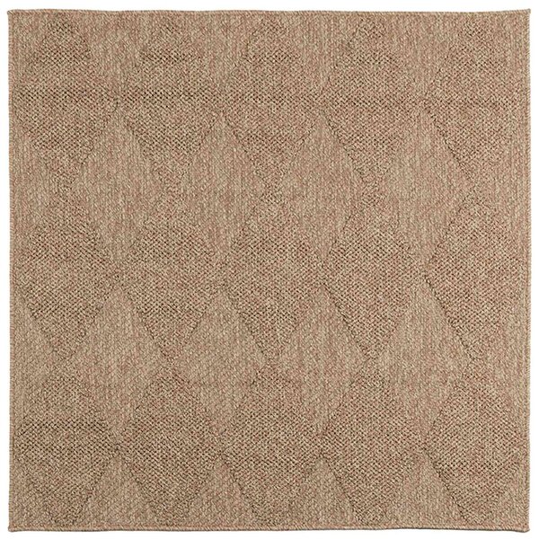 vidaXL Tapis de surface Carré HUARTE Naturel 120 x 120 cm Polyester