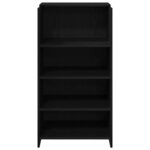 vidaXL Bureau de réception noir 55x50x103 5 cm bois d'ingénierie