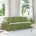 vidaXL Canapé Vert clair 228 x 78 x 80 cm Velours