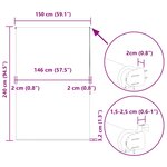 vidaXL Store enrouleur de douche 150x240 cm largeur du tissu 146 cm
