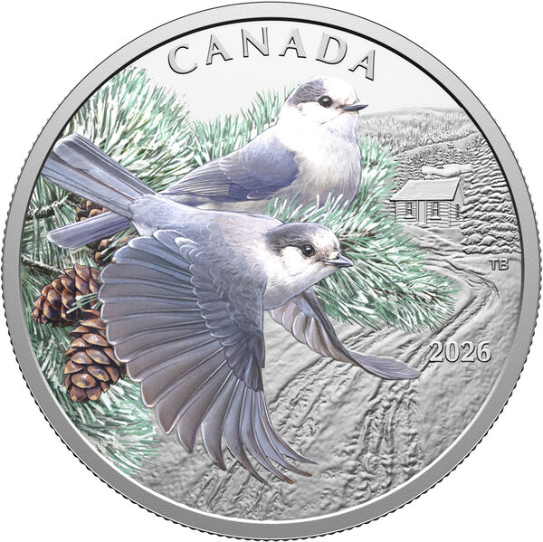 Monnaie CANADA JAYS Colourful Birds 1 Oz Argent 20$ Canada 2026 (PRÉCOMMANDE)