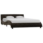 vidaXL Cadre de lit Gris Similicuir 160 x 200 cm