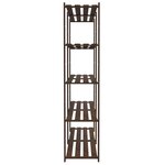 vidaXL Support de rangement à 5 niveaux marron 170x38x170 cm bois pin
