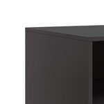 vidaXL Meubles TV 2 Pièces noir 67x39x44 cm acier