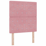 vidaXL Tête de Lit en Velours Argyle Manuel Rose 80 cm Velours