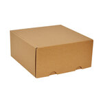 Boîte d'expédition réversible kraft et blanc en carton micro-cannelé 25 x 23 x 11 cm