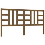 vidaXL Tête de lit Marron miel 206x4x100 cm Bois massif de pin