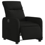 vidaXL Fauteuil inclinable électrique Noir Tissu