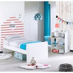 Lit combiné 3 en 1 évolutif 60 x 120-90 x 190 cm - Blanc