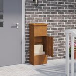 vidaXL Boîte de dépôt de colis Rouillé 44.5 x 29 x 110.5 cm