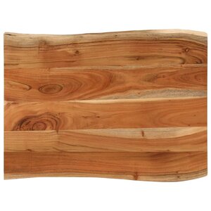 vidaXL Dessus de table 80x60x3 8 cm rectangulaire bois massif d'acacia
