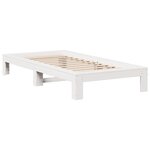 vidaXL Cadre de lit sans matelas blanc 90x200 cm bois de pin massif