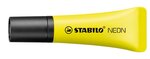 Surligneur NEON Tendance Pointe Biseautée 2- 5 mm jaune x 10 STABILO