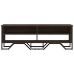 vidaXL Meuble TV chêne marron 122x34x41 cm bois d'ingénierie