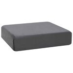 vidaXL Coussin d’assise Gris 40 x 40 x 10 cm