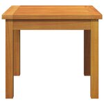 Table d'appoint vidaXL 45x45x38 cm en bois massif d'acacia