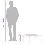 vidaXL Table de salon de jardin 63x63x30 cm Bois solide d'acacia