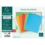 Pqt 25 chemises Avocat imprimées Plaidoirie 265g Orange EXACOMPTA
