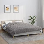 vidaXL Couverture lestée Gris 220x235 cm 11 kg Tissu