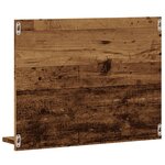vidaXL Armoire à miroir de salle de bain vieux bois bois d'ingénierie
