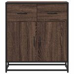 vidaXL Buffet chêne marron 68x35x76 cm bois d'ingénierie