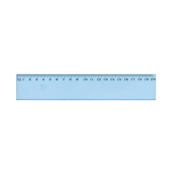 Règle Plastique Incassable Plate 20 cm 1 Biseau Gradué Bord antitache WONDAY