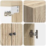 vidaXL Ensemble de Meubles 2 Pièces 66 x 34 5 x 95 cm Bois d'ingénierie