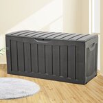 vidaXL Boîte de rangement Noir 118x53x57 cm Polypropylène