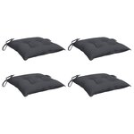 vidaXL Coussins de chaise lot de 4 anthracite 50x50x7 cm tissu oxford